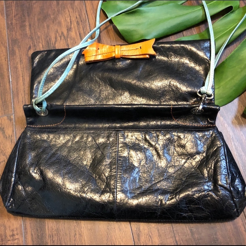 SABINA New York Leather Envelope Clutch Bag - Picture 7 of 9